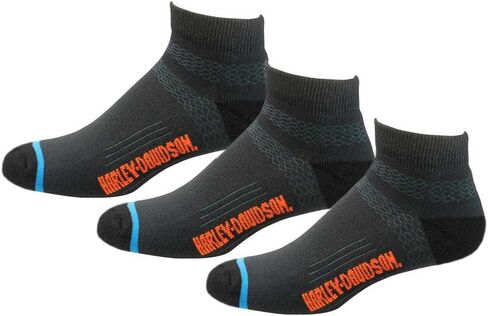 Harley-Davidson Men's Comfort Cruiser Low-Cut Riding Socks D99203270, 3 Pairs in Saudi Arabia