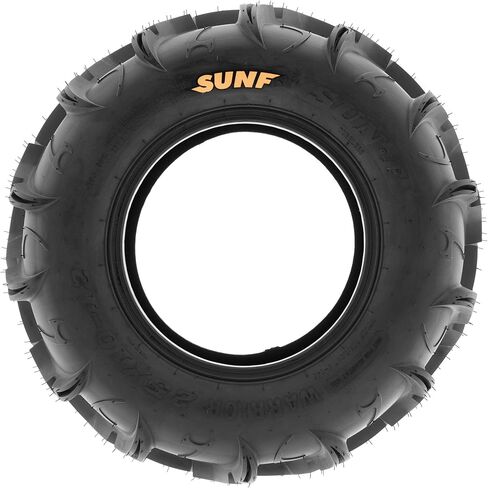 SunF Warrior AT-Mud & Trail ATV/UTV Tire 25x8-12, 6PR, 1.18" Tread Depth in Saudi Arabia