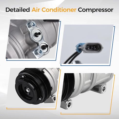 Parod CO29002C مكيف الهواء A/C ضاغط مع القابض متوافق مع Chevy/Cadillac/GMC/Hummer-Tahoe ، Suburban ، Silverado 1500 ، Yukon ، Sierra ، Avalanche ، Express 1500 ، Yukon XL 1500 ، Hummer H2 in Saudi Arabia