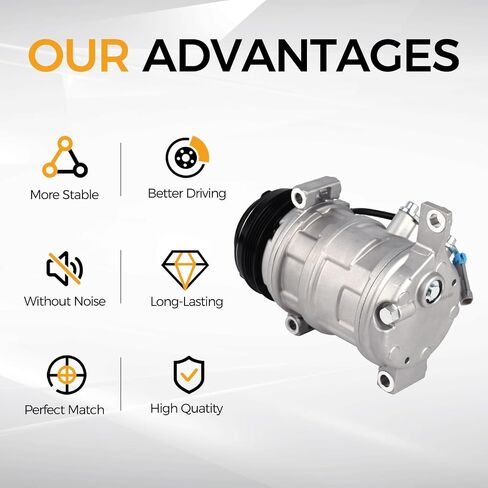Parod CO29002C مكيف الهواء A/C ضاغط مع القابض متوافق مع Chevy/Cadillac/GMC/Hummer-Tahoe ، Suburban ، Silverado 1500 ، Yukon ، Sierra ، Avalanche ، Express 1500 ، Yukon XL 1500 ، Hummer H2 in Saudi Arabia