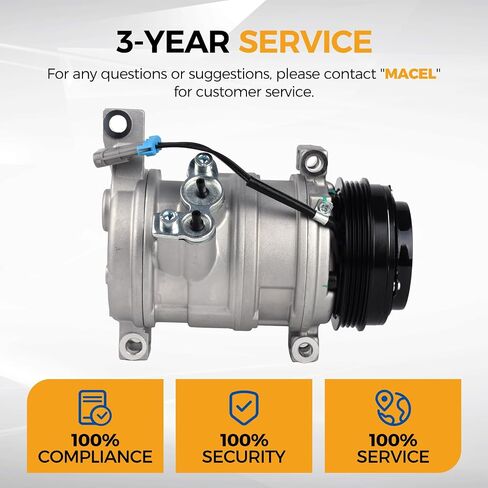 Parod CO29002C مكيف الهواء A/C ضاغط مع القابض متوافق مع Chevy/Cadillac/GMC/Hummer-Tahoe ، Suburban ، Silverado 1500 ، Yukon ، Sierra ، Avalanche ، Express 1500 ، Yukon XL 1500 ، Hummer H2 in Saudi Arabia