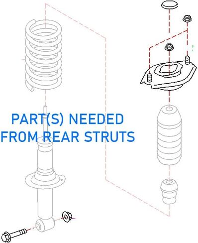 Godspeed MSS0236-B MonoSS Coil-overs Suspensions Kit for #Subaru Crosstrek (GT) 2018-21, 16 Levels Damping, Ride Height Adjustable in Saudi Arabia