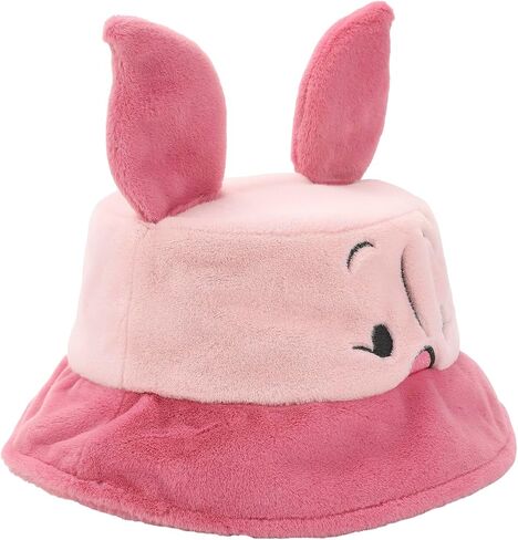 BioWorld Winnie the Pooh Piglet Pink Short Faux Fur Bucket Hat in Saudi Arabia