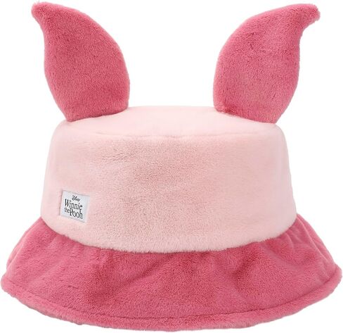 BioWorld Winnie the Pooh Piglet Pink Short Faux Fur Bucket Hat in Saudi Arabia