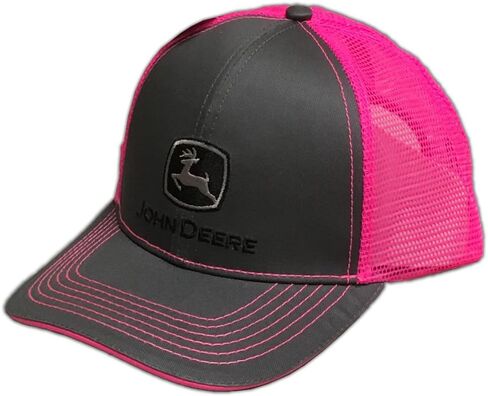 John Deere Women's Standard 23080418CH, Charcoal/Pink, One Size in Saudi Arabia