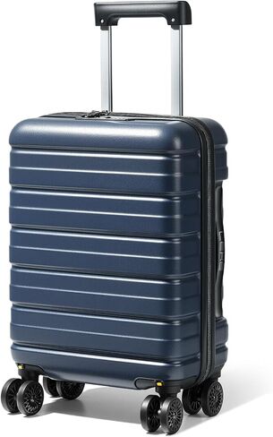 Lekesky 16 بوصة حمل على شركة طيران معتمدة ، حقيبة قذيفة صلبة مع قفل TSA ، عجلات سبينر خفيفة الوزن ABS ABS حمولة على الرحلات عطلة نهاية الأسبوع للرجال ، أزرق ، أزرق in Kuwait