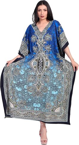 Kaftan Dresses for Women – Plus Size Maxi Beach Dress, Evening Dress, Swimsuit Cover-ups, Long Tunic Caftan, Moo Moos Kimono in Kuwait