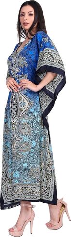 Kaftan Dresses for Women – Plus Size Maxi Beach Dress, Evening Dress, Swimsuit Cover-ups, Long Tunic Caftan, Moo Moos Kimono in Kuwait