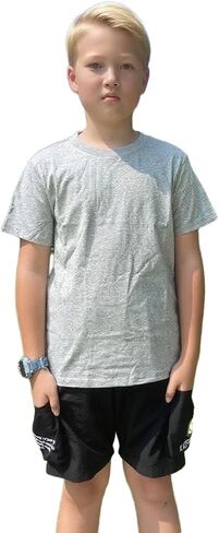 قميص Lampu Boys قميص قصير الأكمام للفتيات Tees Cotton Tees Kids Tshirts ملابس الصيف قمم تي شيرت in Kuwait
