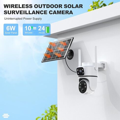 4G LTE Cellular Solar Security Camera Wireless Outdoor, W/Changeable SIM Card&32GB SD,Spotlight Alarm,Color Night Vision,Two-Way Audio,Solar Powered, HD Camera,Motion Detection in Saudi Arabia