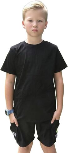 Lampu Boys Shirts Short Sleeve Shirt for Girls Soft Cotton Tees Kids Tshirts Clothes Summer Tops T-Shirt in Kuwait