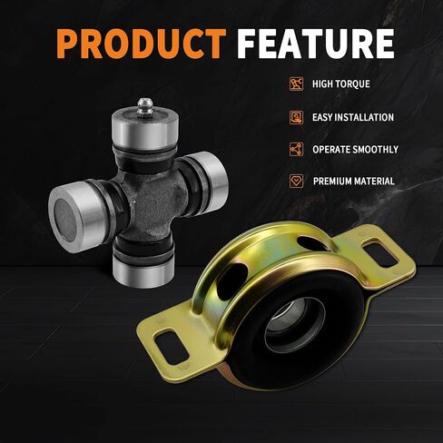 Drive Shaft Center Support Bearing & U-Joint Kit Fit for 1995-2004 Toyota Tacoma 4WD,Replaces 37230-0K040 5-1510X in Saudi Arabia
