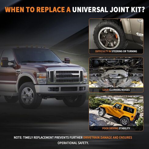 Drive Shaft Center Support Bearing & U-Joint Kit Fit for 1995-2004 Toyota Tacoma 4WD,Replaces 37230-0K040 5-1510X in Saudi Arabia