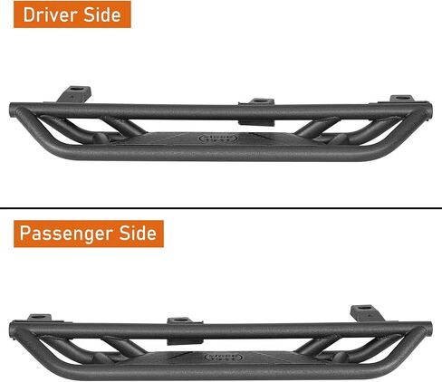 HOOKE ROAD TJ Running Boards ، 5.27 "Drop Side Step Nerf Bars for 1997-2006 Jeep Wrangler TJ (Exclude Unlimited) ، Tube Rock Rails Steam Duty Steel in Kuwait