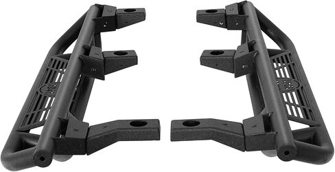HOOKE ROAD TJ Running Boards ، 5.27 "Drop Side Step Nerf Bars for 1997-2006 Jeep Wrangler TJ (Exclude Unlimited) ، Tube Rock Rails Steam Duty Steel in Kuwait