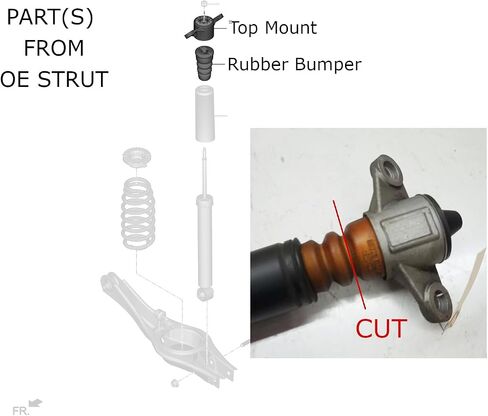 Godspeed MSS0183-C MonoSS Coil-overs Suspensions Kit for #Hyundai Veloster (JS) 2019-21, 16 Levels Damping, Ride Height Adjustable in Saudi Arabia