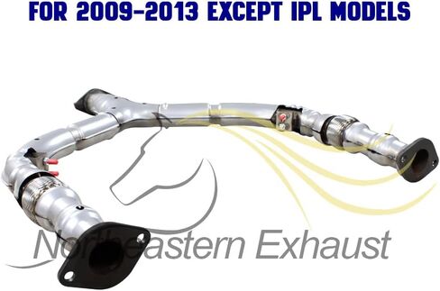 العادم الشمالي الشرقي | فولاذ مقاوم للصدأ العادم الأمامي فليكس y-pipe متوافق مع Infiniti G37 2008-2013 3.7L | وشملت حشيات حرة | جزء استبدال السيارات in Saudi Arabia