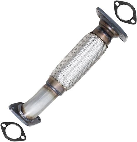 Northeastern Exhaust | Stainless Steel Exhaust Front Flex Pipe Compatible for Chevrolet Malibu 2008-2012 2.4L | Fits 6-Speed Transmission Models | Free Gasket Included in Saudi Arabia