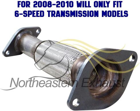Northeastern Exhaust | Stainless Steel Exhaust Front Flex Pipe Compatible for Chevrolet Malibu 2008-2012 2.4L | Fits 6-Speed Transmission Models | Free Gasket Included in Saudi Arabia