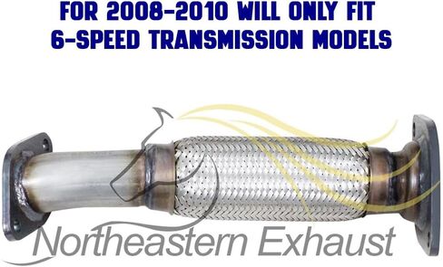 Northeastern Exhaust | Stainless Steel Exhaust Front Flex Pipe Compatible for Chevrolet Malibu 2008-2012 2.4L | Fits 6-Speed Transmission Models | Free Gasket Included in Saudi Arabia
