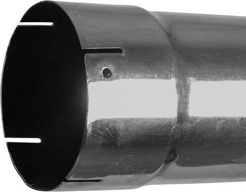 أنبوب العادم متوافق مع Universal 5 "× 96" ، كروم مستقيم in Kuwait