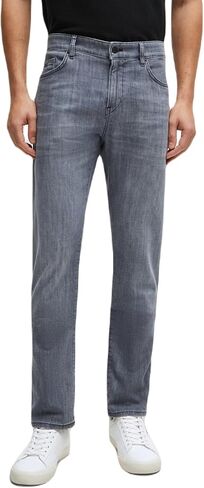 Hugo Boss Men's Delaware Slim Fit Cashmere Touch Denim Jean (as1, Waist_Inseam, Numeric_36, Numeric_32, Regular, Regular, Silver) in Saudi Arabia