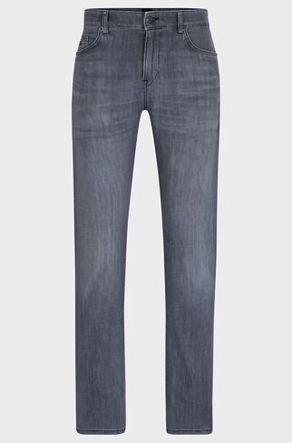 Hugo Boss Men's Delaware Slim Fit Cashmere Touch Denim Jean (as1, Waist_Inseam, Numeric_36, Numeric_32, Regular, Regular, Silver) in Saudi Arabia