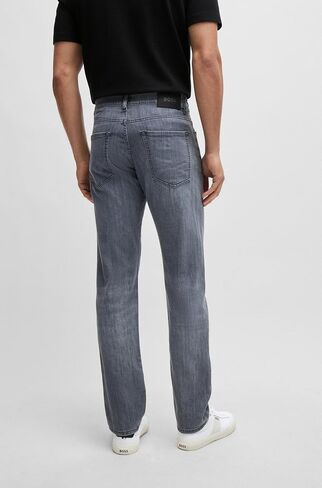Hugo Boss Men's Delaware Slim Fit Cashmere Touch Denim Jean (as1, Waist_Inseam, Numeric_36, Numeric_32, Regular, Regular, Silver) in Saudi Arabia