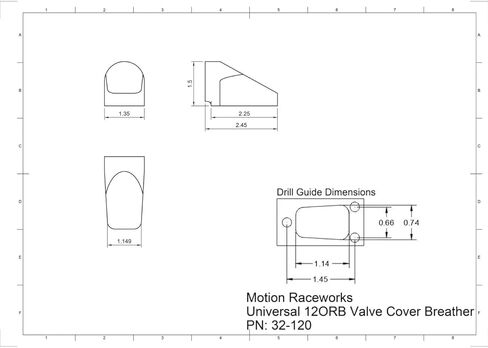 Cover Motion Raceworks Billet Valve Cover Breather Clear (Pair) 32-120 in Saudi Arabia