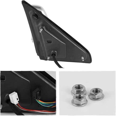 Akkon - لعام 2009-2018 Dodge Ram Towing Mirrors مع طي الطاقة | مستشعر درجة الحرارة | الحرارة | انعطف إشارة | الضوء - الكروم in Saudi Arabia