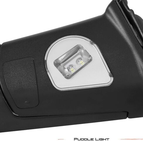 Akkon - لعام 2009-2018 Dodge Ram Towing Mirrors مع طي الطاقة | مستشعر درجة الحرارة | الحرارة | انعطف إشارة | الضوء - الكروم in Saudi Arabia