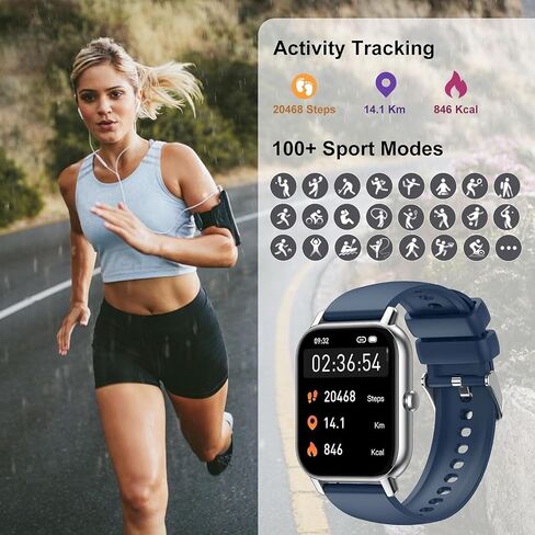 Smart watch, 1.96 inch Full Touchscreen Fitness Watch in Saudi Arabia