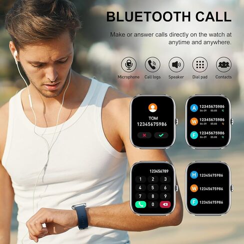 Smart watch, 1.96 inch Full Touchscreen Fitness Watch in Saudi Arabia