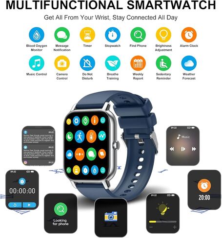 Smart watch, 1.96 inch Full Touchscreen Fitness Watch in Saudi Arabia