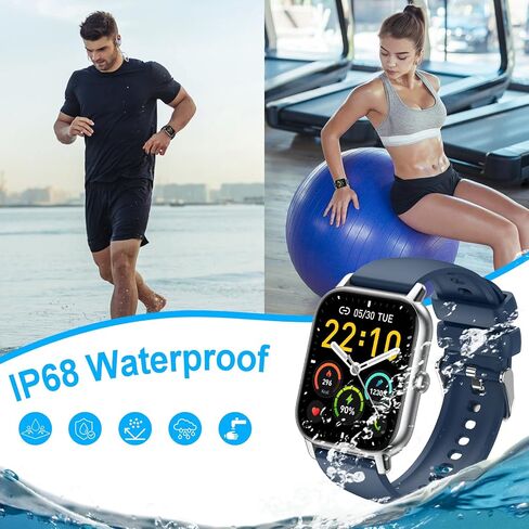 Smart watch, 1.96 inch Full Touchscreen Fitness Watch in Saudi Arabia