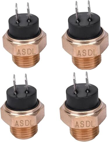 1/2/4pcs Motorcycle Electric Radiator Coolant Fan Water Temperature Thermostat Switch Temp Sensor for Honda CH125T CH150 Elite(4PCS) in Saudi Arabia