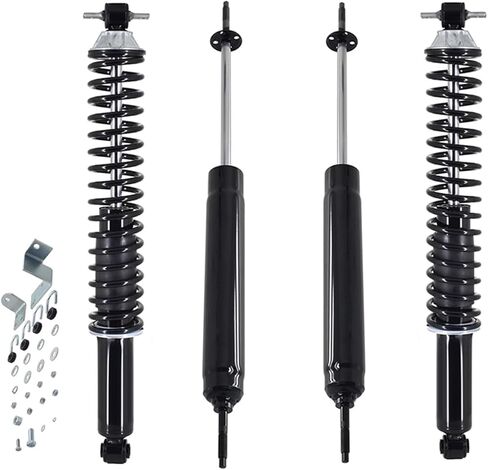 PM Auto Set of 4 Front Steering Damper-Rear Complete Shock For 1995-2000 Chevrolet Tahoe in Kuwait