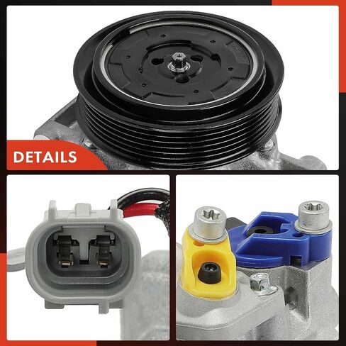 ضاغط A-Premium A/C AC مع قابض متوافق مع Scion XA ، XB 2004-2006 L4 1.5L ، استبدل# 88310-2B721 in Saudi Arabia