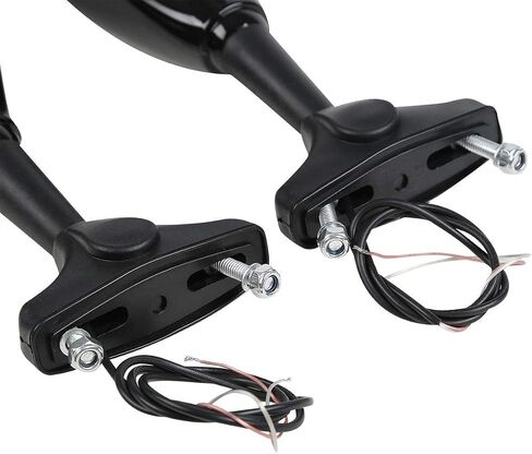 TCMT TEURL Signal مرايا LED متكاملة مناسبة لـ Honda VFR800 Interceptor 03-07 KAWASAKI NINJA ZX-10R 2004-2011 KTM RR312 08-09 SUZUKI GSXR1000 09-11 YAMAHA YZF-R6 06-11 BMW K1200S 05-08 in Saudi Arabia