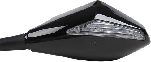 TCMT TEURL Signal مرايا LED متكاملة مناسبة لـ Honda VFR800 Interceptor 03-07 KAWASAKI NINJA ZX-10R 2004-2011 KTM RR312 08-09 SUZUKI GSXR1000 09-11 YAMAHA YZF-R6 06-11 BMW K1200S 05-08 in Saudi Arabia