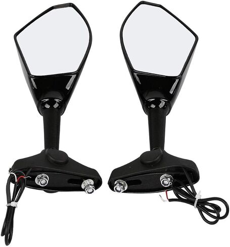 TCMT TEURL Signal مرايا LED متكاملة مناسبة لـ Honda VFR800 Interceptor 03-07 KAWASAKI NINJA ZX-10R 2004-2011 KTM RR312 08-09 SUZUKI GSXR1000 09-11 YAMAHA YZF-R6 06-11 BMW K1200S 05-08 in Kuwait