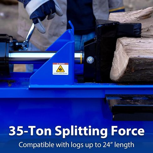 BILT HARD 25-Ton Horizontal/Vertical Log Splitter, Gas Wood Splitter with 209cc OHV Engine, 2" Ball Coupler, 16" DOT Tires, 2 Stage Gear Pump, Hydraulic Log Splitter, Firewood Splitting Machine in Saudi Arabia
