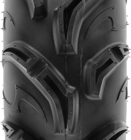 Pair of 2 SunF Warrior AT 25x8-12 ATV UTV Mud & Trail Tires, 6 PR, Tubeless A048 in Saudi Arabia