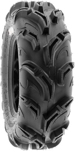 Pair of 2 SunF Warrior AT 25x8-12 ATV UTV Mud & Trail Tires, 6 PR, Tubeless A048 in Saudi Arabia