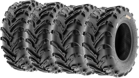 Set of 4 SunF A024 AT-Mud-Trail ATV UTV 25x8-12 Front & 25x10-12 Rear off-road Tires, 6 PR, Tubeless in Saudi Arabia