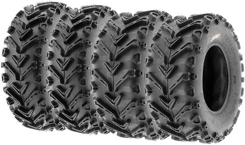 Set of 4 SunF A041 Mud & Trail 25x8-12 Front & 25x10-12 Rear ATV UTV off road Tires, 6 PR, Tubeless in Saudi Arabia