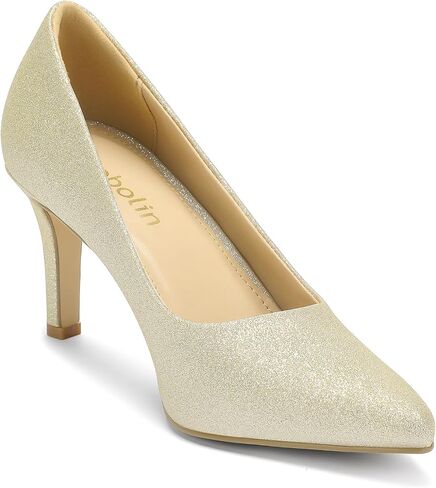 Women's Heels Pointed Toe Pumps Closed Toe High Heels Stiletto Comfortable Business Heels 3-Inch Wedding Party Dress Shoes (White Ivory,Size 10.5) in Saudi Arabia