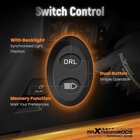 MaxPeedingRods 2x 3.5 بوصة 160W LED LED ROAD ROAD LIGHTS ، Round Light Bar 19200LM مشرق مع أوضاع AMBER/WHITE DRL 3 ، 270 ° SHOARER SIDER FOR TRUCKS JEEP Pickup ATV UTV Motorcles ، مع 4 أغطية سوداء in Saudi Arabia