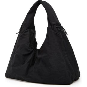 Slouchy Nylon Hobo Bags Women Underarm Shoulder Bag Crescent Crossbody Purses Trendy Large Travel Beach Tote Handbag in Kuwait