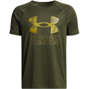 Under Armour Boys' Tech Hybrid Print Short Sleeve T Shirt in Kuwait